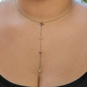 Collier étoile en Y silver
