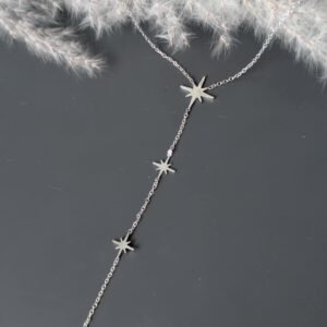 Collier étoile en Y silver