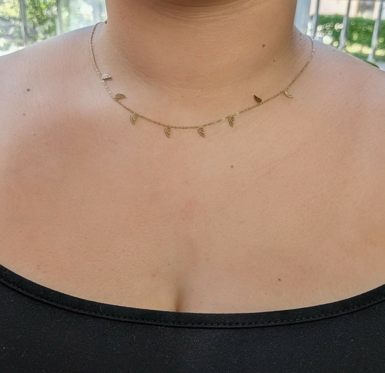 Collier mini ailles doré
