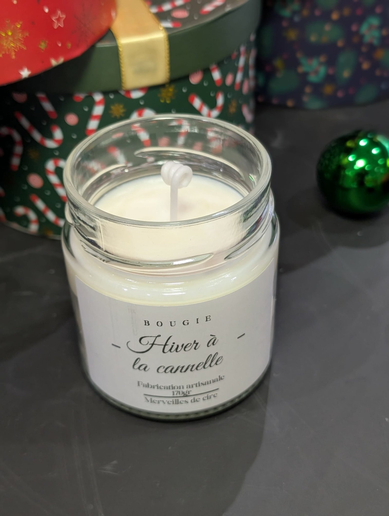 Bougie "Hiver à la cannelle"