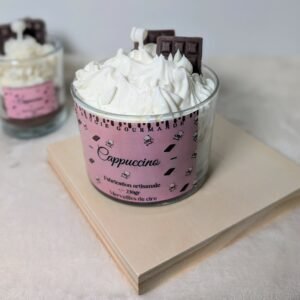 BOUGIE GOURMANDE GRAND FORMAT « CAPPUCCINO »