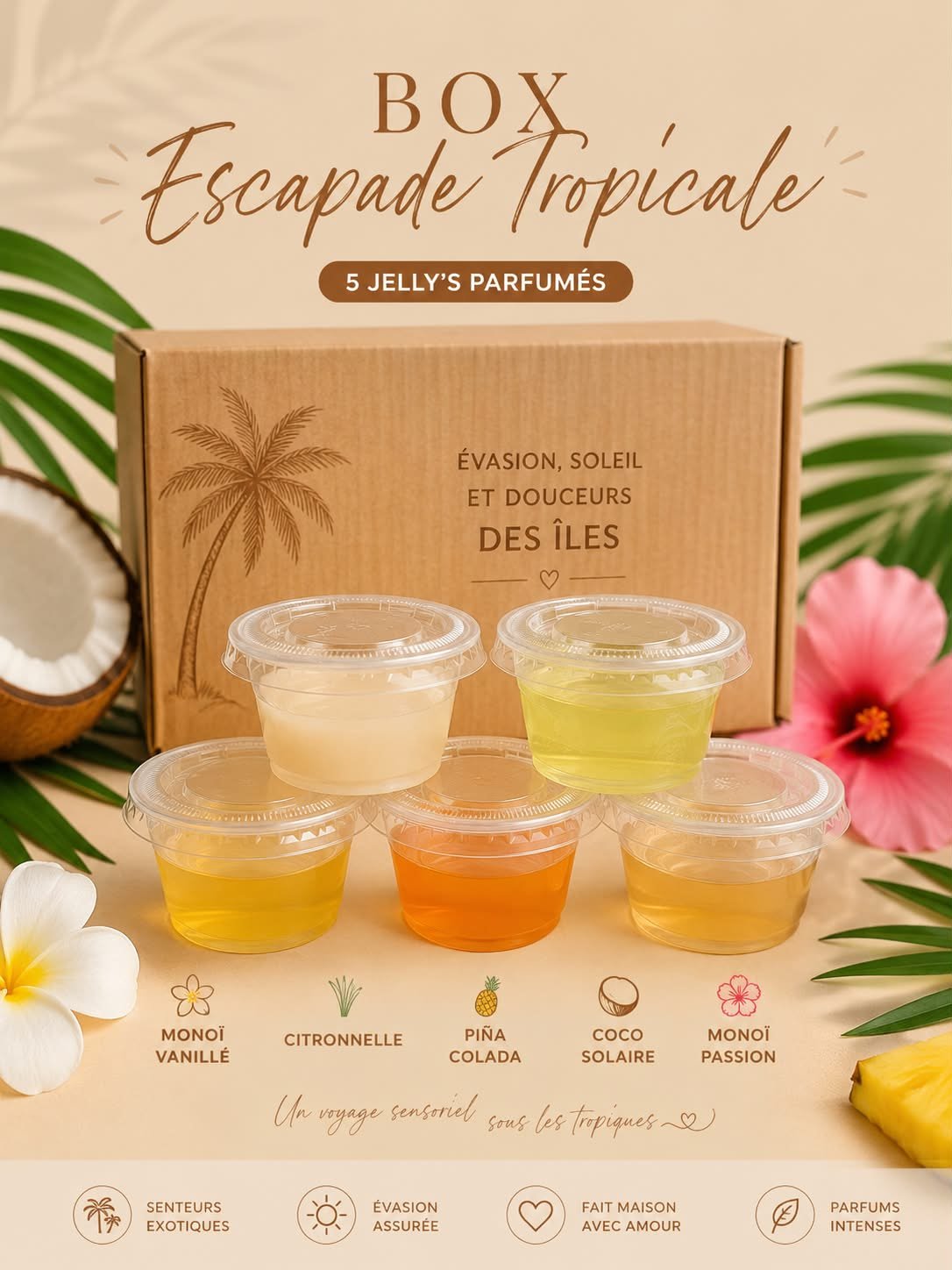 Coffret de jelly's "Escapade tropicale"