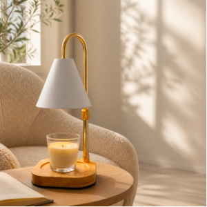 Diffuseur électrique pour bougie noir et blanc article en précommande
